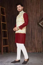 Cotton Koti Kurta Set for Men 