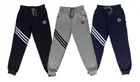 Cotton Blend Self Design Track Pant for Boys (Pack of 3) (Multicolor, 3-4 Years)