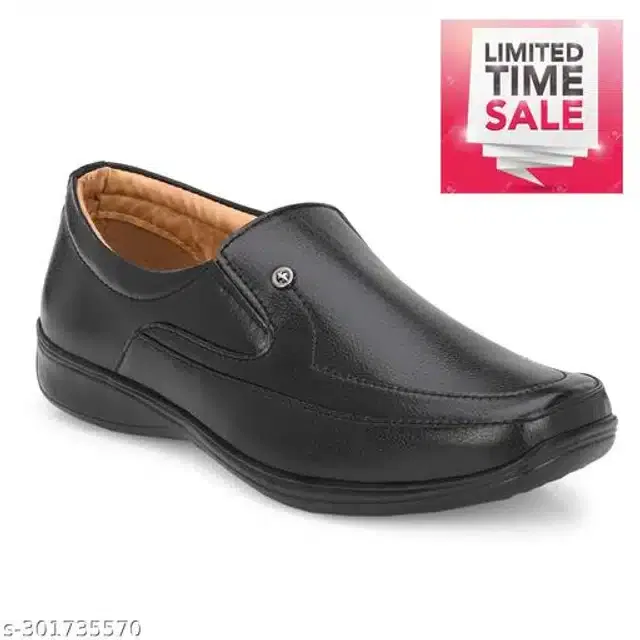 Formal Shoes for Men (Black, 8)