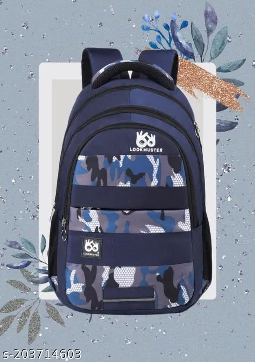 Nylon Backpack for Men & Women, Blue