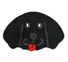 Microfiber Anti Skid Doormat, Black 