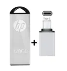 HP v220m 128 GB Pen Drive (Silver, Pack of 1)
