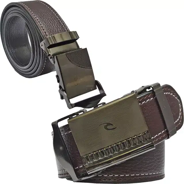 Casual Belt for Men (Brown, Pack of 2)