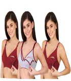 Cotton Blend Solid Bras for Women 