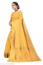 Chanderi Cotton Zari Woven Saree for Women 