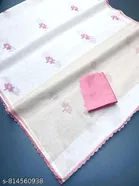 Soft Linen Cotton Saree for Women 
