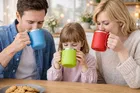 Stainless Steel Coffe Mug, Multicolour, Pack of 3 