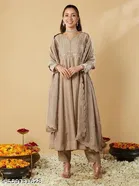 Lace Border Anarkali Kurta Set for Women 