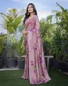 Chiffon Printed Saree for Women 