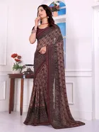 Georgette Printed Saree for Women 