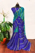 Georgette Printed Saree for Women 