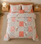 Simple Home 120TC Floral Queen Bedsheet 88x96inch Pink