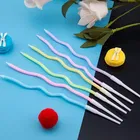 Happy Birthday Printed Pastel Color Candle with Holder for Birthday Cake 