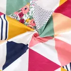 Glace Cotton Elastic Fitted Double Bedsheet with 2 Pillow Covers 