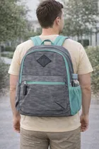 Urban Lite Grey & Mint Everyday Backpack