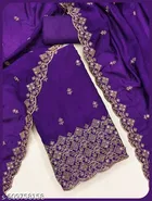 Vichitra Silk Jaipuri Designs Embroidery Kit 