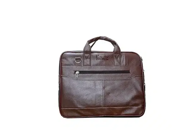 Men's 2 Compartment Adjustable Belt & Expandable Sides Laptop Bag (Black)