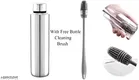 Stainless Steel Water Bottle 900 ml with Bottle Cleaning Brush Set of 1