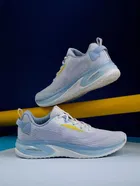 Campus Prexton Sports Shoes for Men, White & Sky Blue (6)