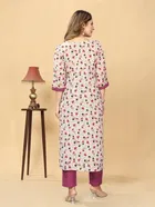Cotton Printed Women's Kurta with Pant Set 