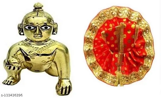 Laddu Gopal Idol (Metal, Multicolor)
