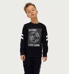 Cotton Blend Printed Sweatshirt for Kids 