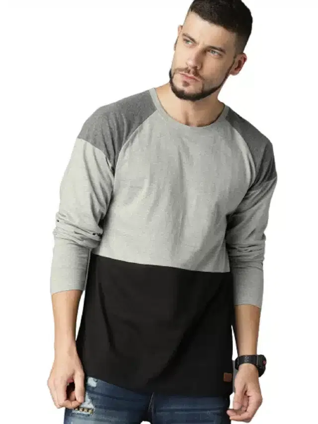 Full Sleeves T-Shirt for Men (Multicolor, XXL)