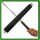 GLUMMY Foldable Self Defense Stick (Black & Silver, 24 inch)