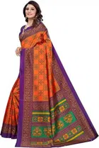 SVB चेक्स प्रिंटेड साड़ी फॉर वीमेन 