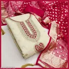 Silk Blend Embroidered Punjabi/All Over Suits for Women 