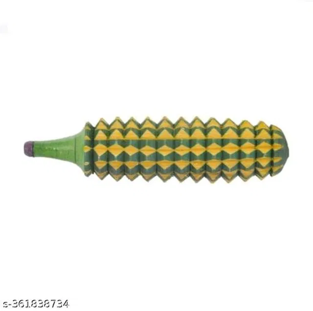Wooden Hand Massager (Green & Yellow)