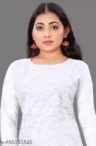 Net Kurti for Women,  White  