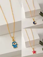 Gold Plated Chain & Pendant for Women & Girls 