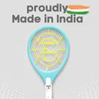 Long Line Mosquito Racket 2610 with 2 Pin Plug & Torch Light | 500 mAh Battery | Rechargeable Mosquito Swatter