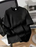 Cotton Blend T-shirt for Women, Black 