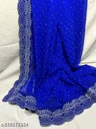 Georgette Embellished Saree for Women 