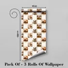 Vinyl Wallpaper for Kitchen Wall 