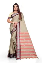 Cotton Embellished Saree for Women 