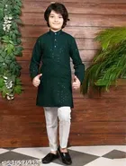 Embellished Rayon Pyjama Set for Boys 