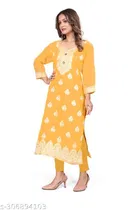 Cotton Embroidered Kurti for Women 