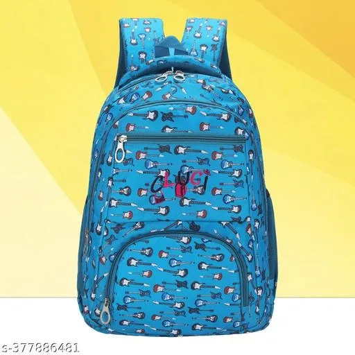 Polyester Backpack Bag, Blue