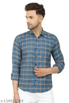 Cotton Blend Full Sleeves Shirt for Men 