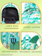Polyester Backpack Bag, Green