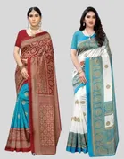 Art Silk Printed Saree for Women 
