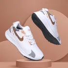 Sport Shoes for Men, White & Orange 