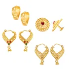 Gold Plated Designer Earrings Set for Women & Girls 