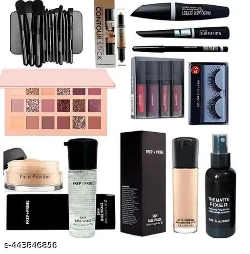 Face Makeup Combo, Multicolor, Set of 1