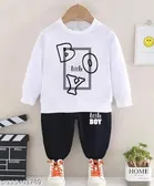 Hosiery Cotton Full Sleeves T-Shirt with Pant Clothing Set for Kids 