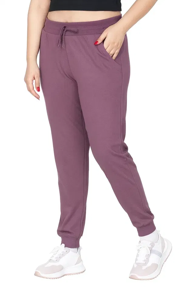 100% Cotton Treggings Trouser / Pant for Women (Mauve, XL)