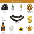 Cocktail Theme 5th Birthday Balloon Decoration Kit , Multicolor, Pack Of 64